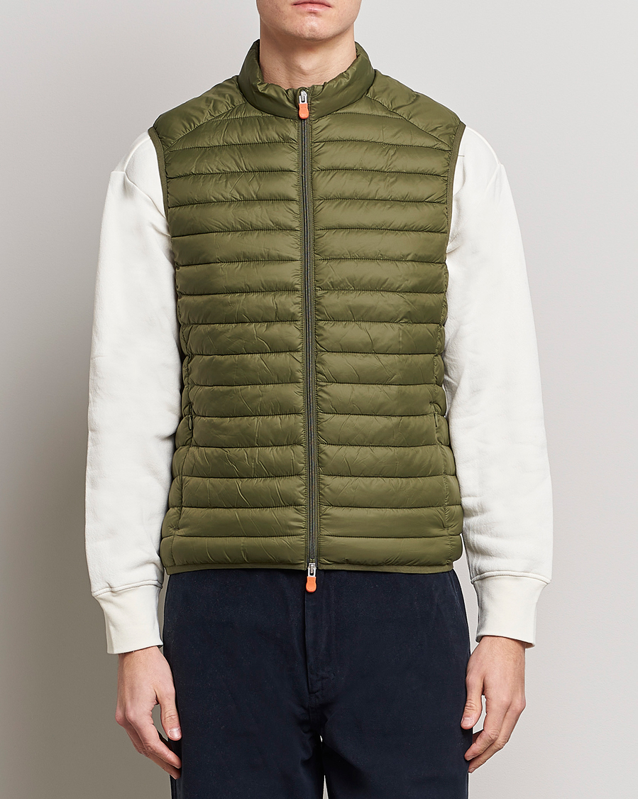 Herre | Save The Duck | Save The Duck | Adamus Lightweight Padded Vest Dusty Olive