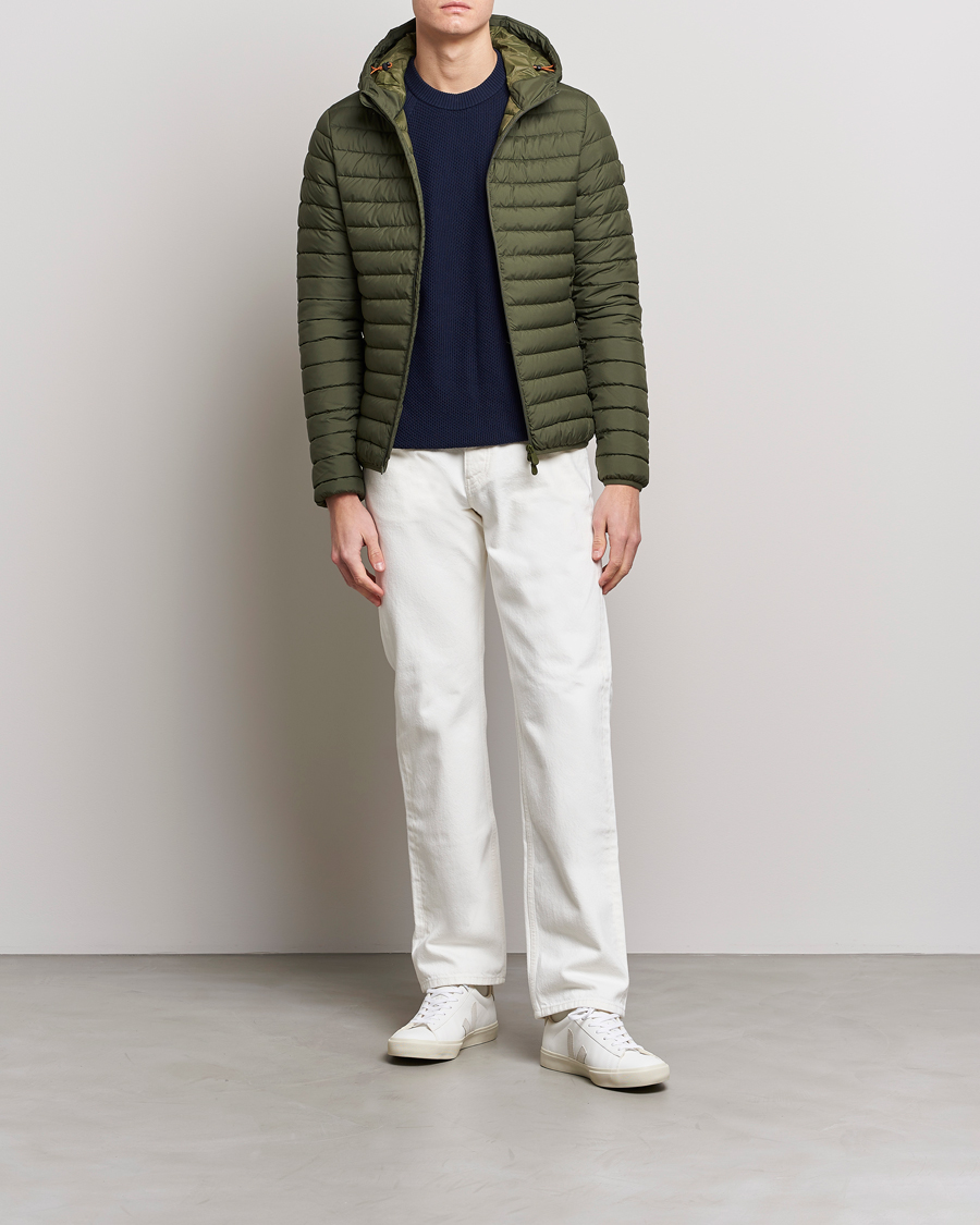 Herre | Jakker | Save The Duck | Luke Lightweight Matt Padded Hood Jacket Dusty Olive