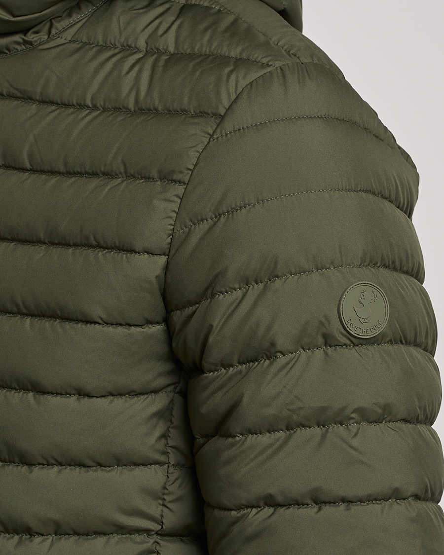 Herre | Jakker | Save The Duck | Luke Lightweight Matt Padded Hood Jacket Dusty Olive