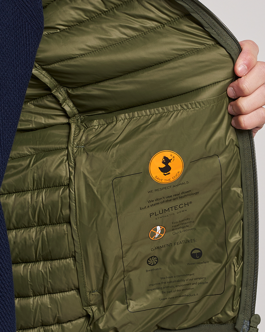 Herre | Jakker | Save The Duck | Luke Lightweight Matt Padded Hood Jacket Dusty Olive