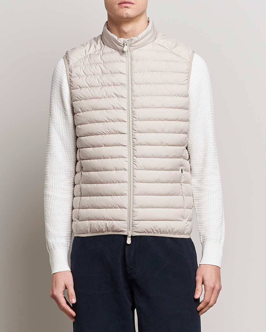 Herre |  | Save The Duck | Leonard Lightweight Matt Padded Vest Rainy Beige