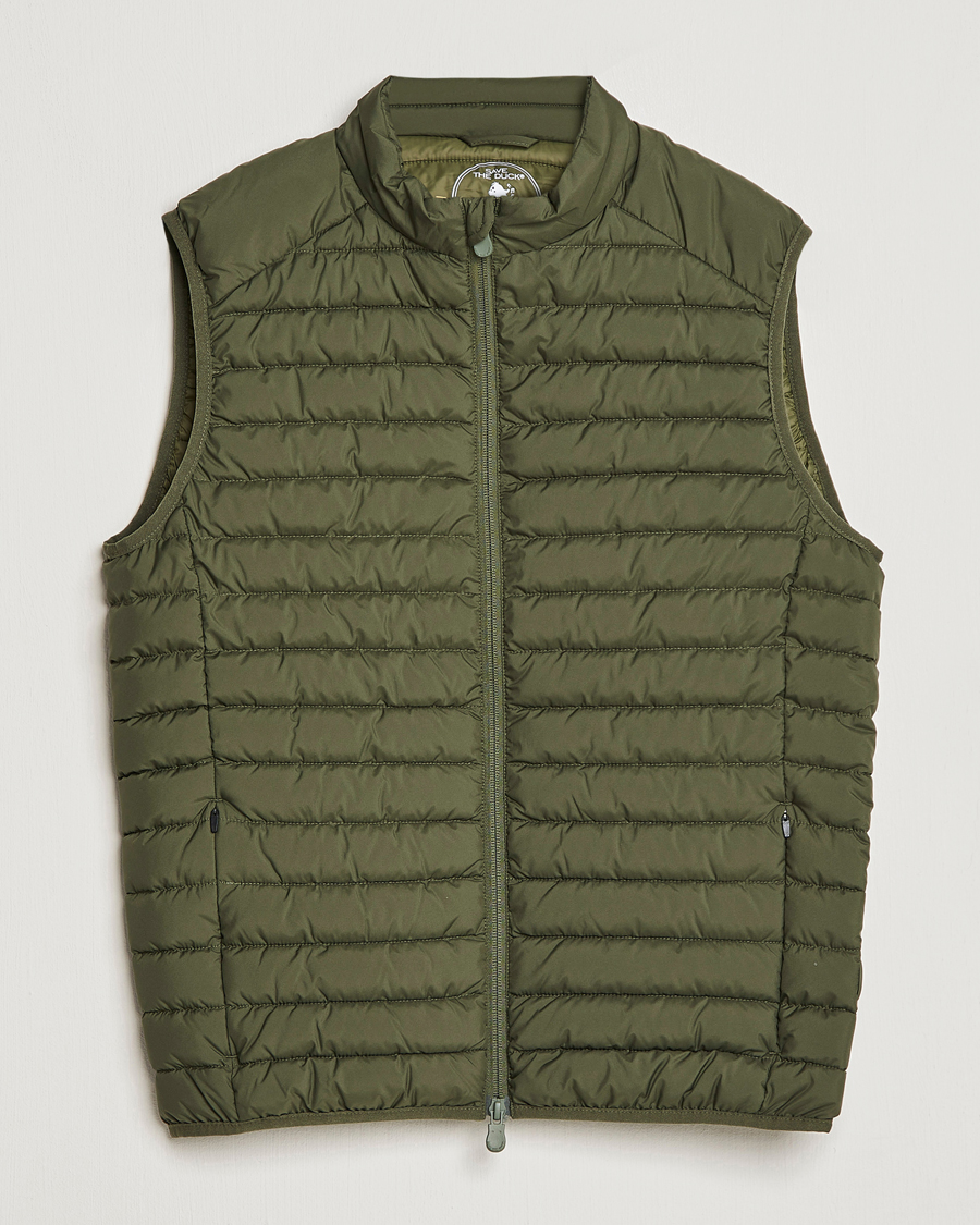 Herre | Vester | Save The Duck | Leonard Lightweight Matt Padded Vest Dusty Olive