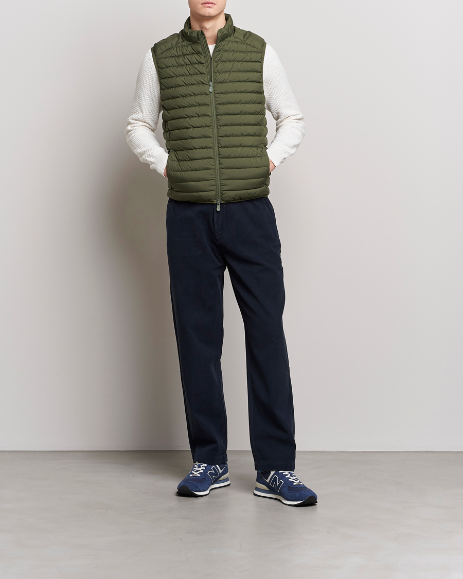 Herre | Vester | Save The Duck | Leonard Lightweight Matt Padded Vest Dusty Olive