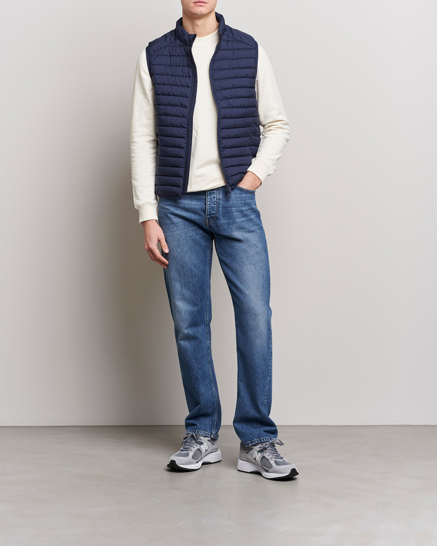 Herre | Vester | Save The Duck | Leonard Lightweight Matt Padded Vest Navy Blue