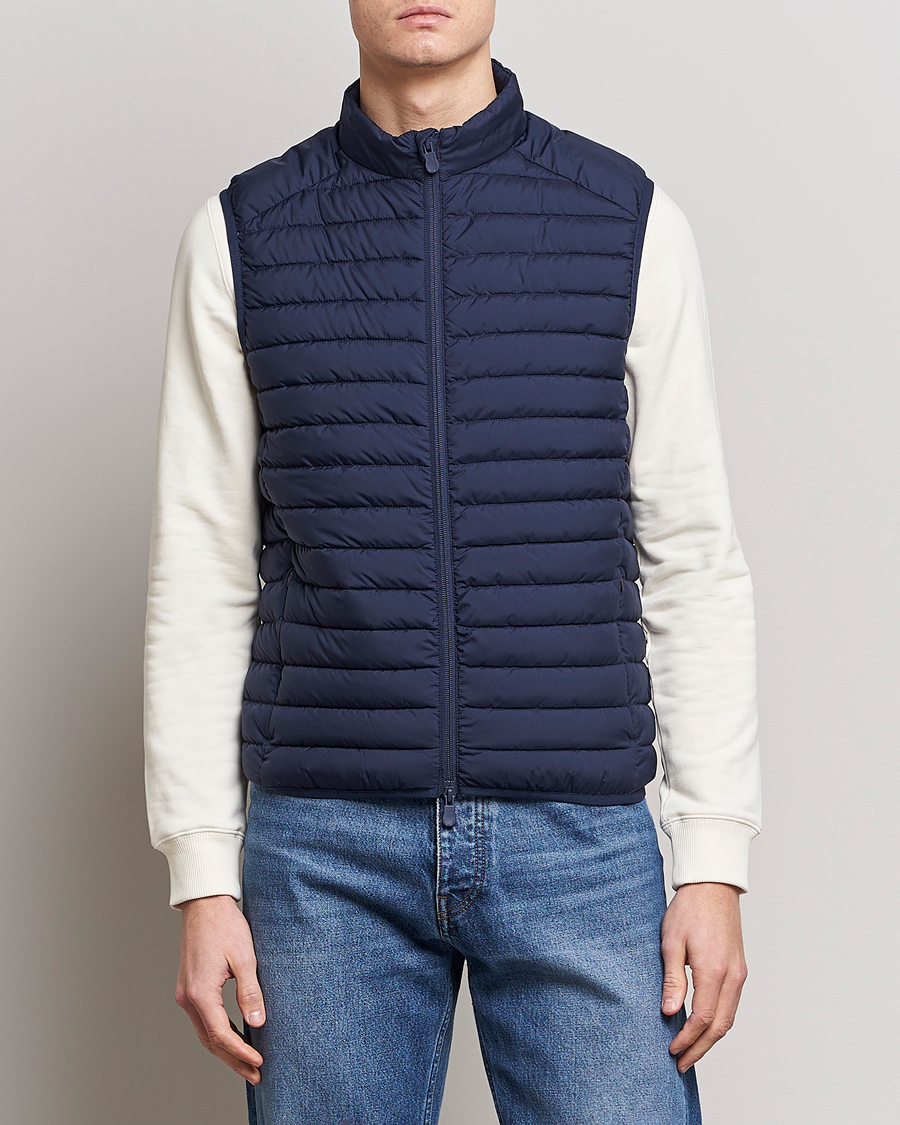 Herre | Vester | Save The Duck | Leonard Lightweight Matt Padded Vest Navy Blue