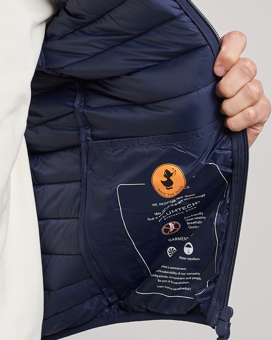 Herre | Vester | Save The Duck | Leonard Lightweight Matt Padded Vest Navy Blue