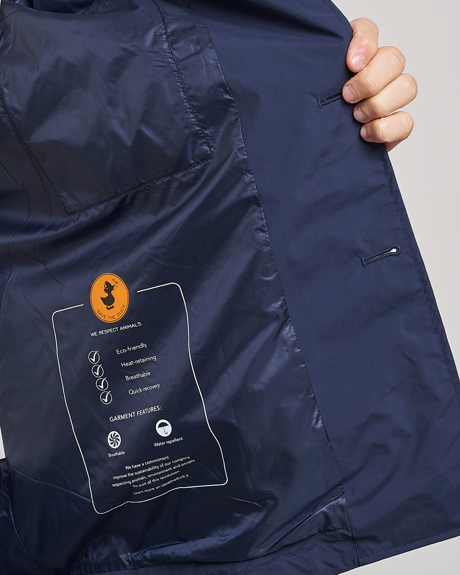 Herre | Jakker | Save The Duck | Hamilton Recycled Nylon Coat Navy Blue