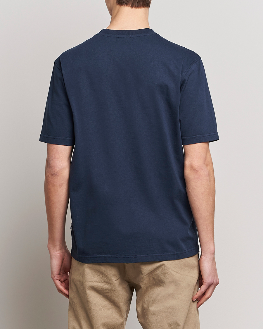 Herre | T-Shirts | NN07 | Adam Pima Crew Neck T-Shirt Navy Blue