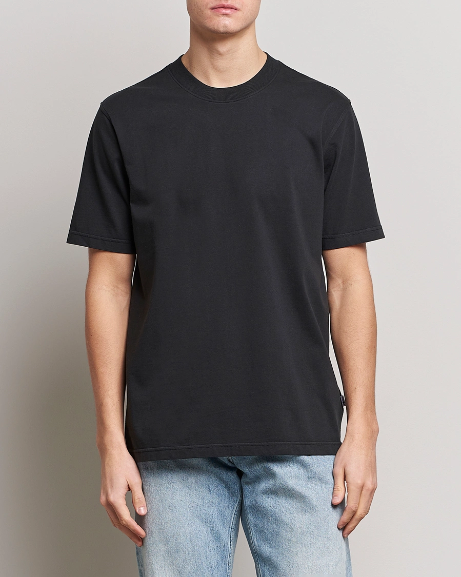 Herre |  | NN07 | Adam Pima Crew Neck T-Shirt Black