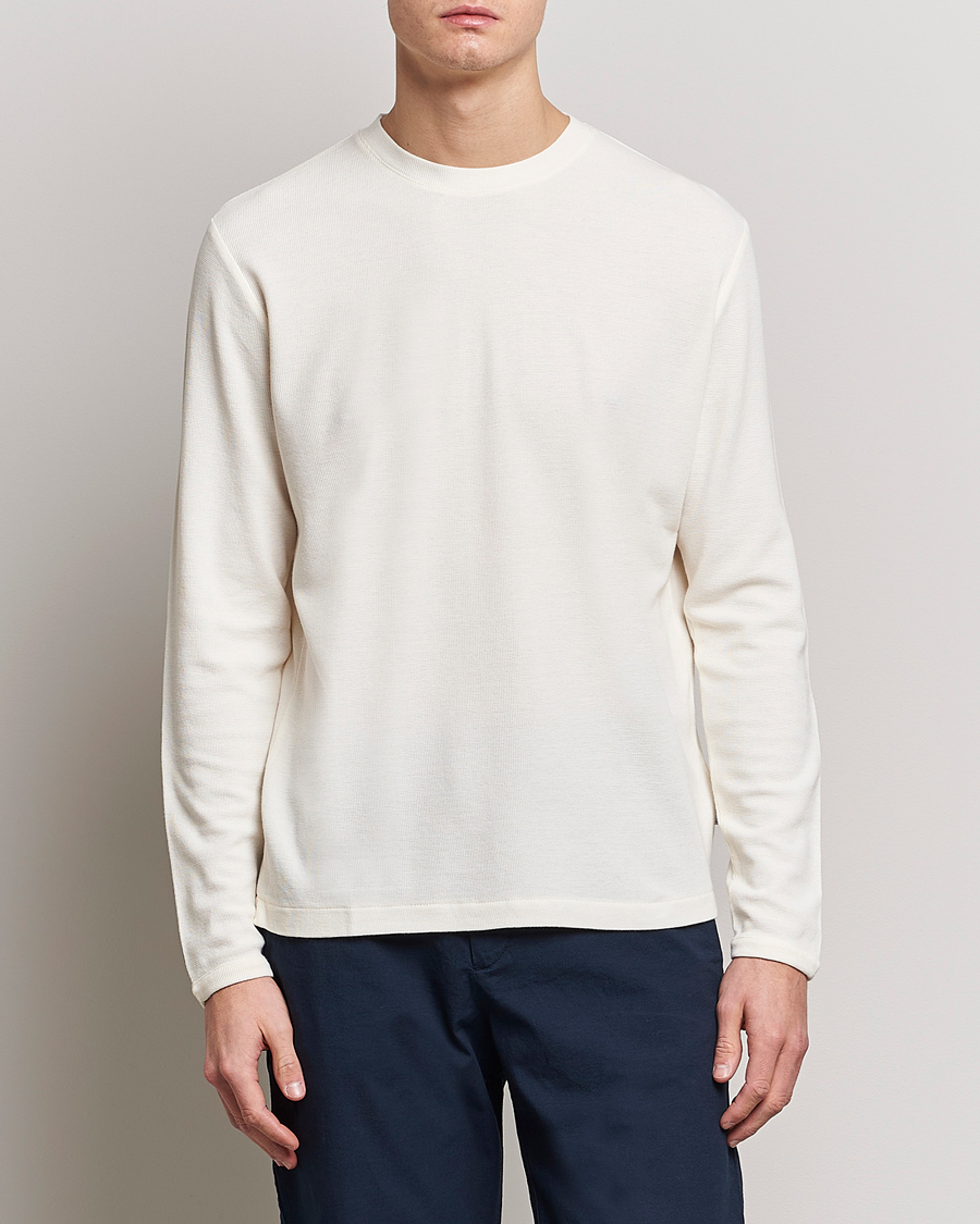 Herre | Business & Beyond | NN07 | Clive Knitted Sweater Egg White