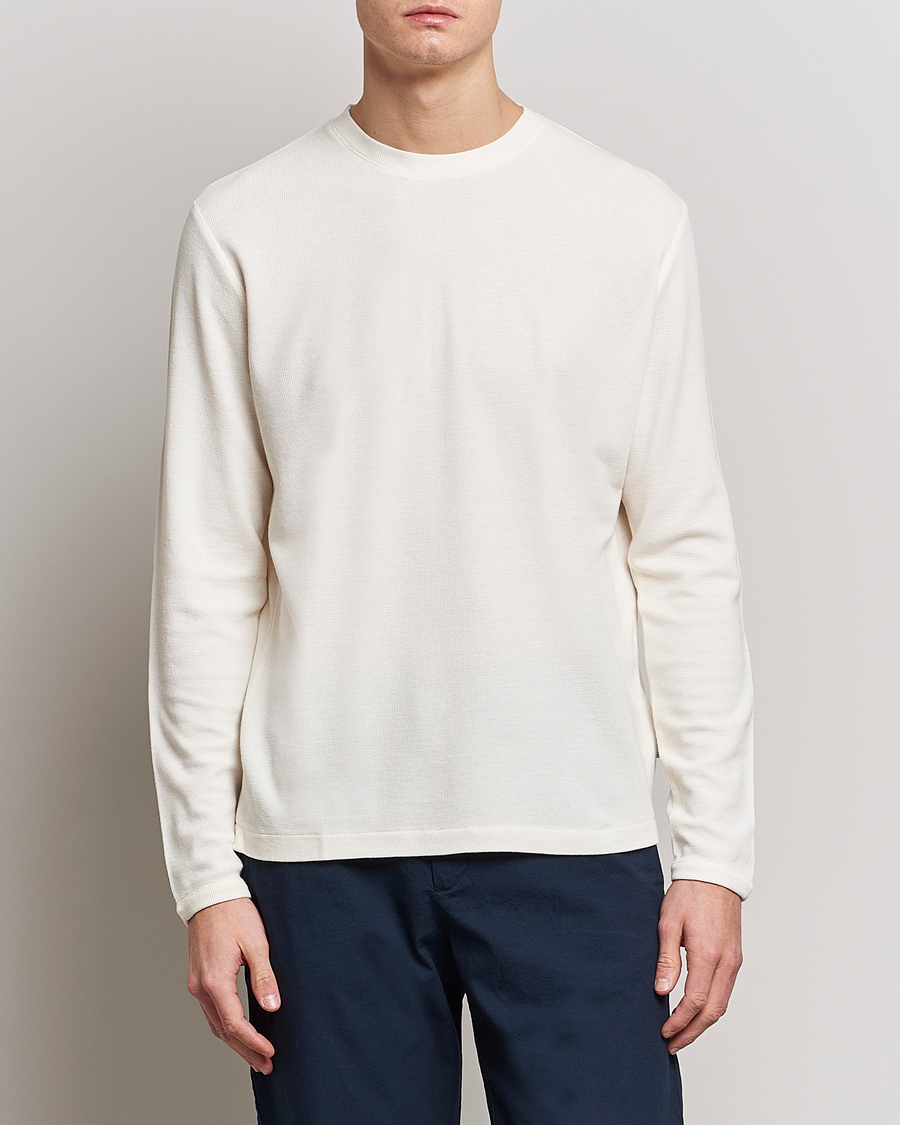 Herre | Pullovers rund hals | NN07 | Clive Knitted Sweater Egg White