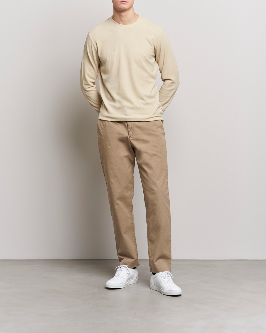 Herre | Gensere | NN07 | Clive Knitted Sweater Ecru
