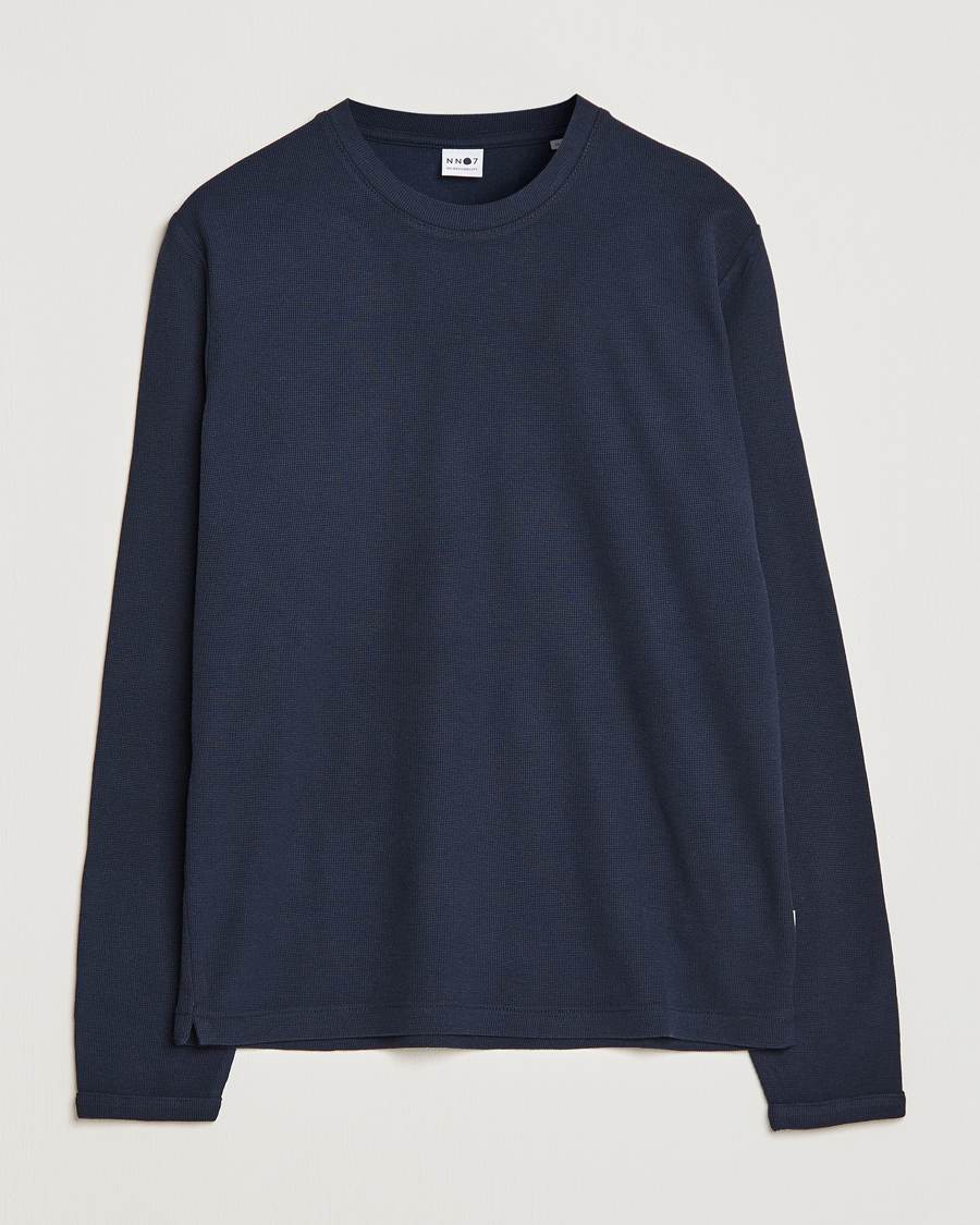 Herre | Gensere | NN07 | Clive Knitted Sweater Navy Blue