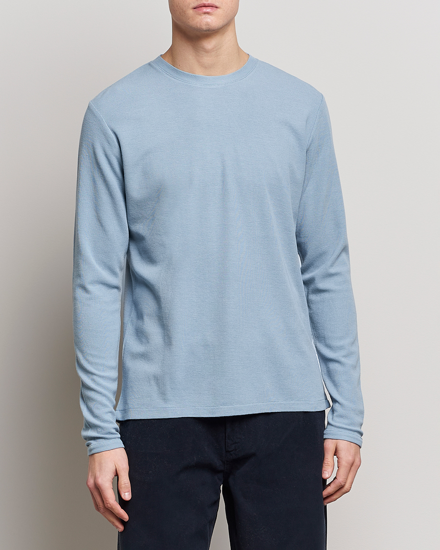 Herre | Pullovers rund hals | NN07 | Clive Knitted Sweater Ashley Blue