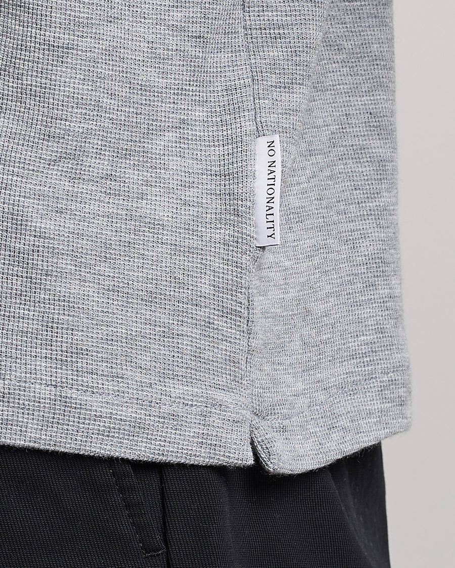 Herre | Gensere | NN07 | Clive Knitted Sweater Light Grey Melange