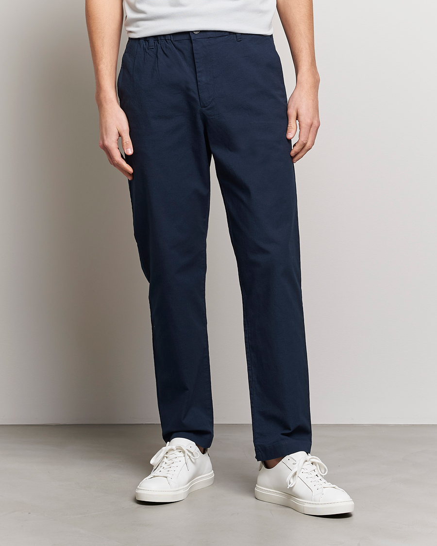 Herre | Bukser | NN07 | Theodore Comfort Pants Navy Blue
