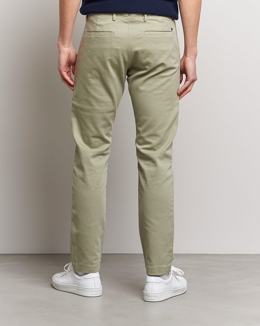 Herre | Bukser | NN07 | Theo Regular Fit Stretch Chinos Oil Green