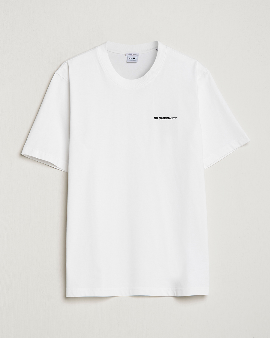 Herre | T-Shirts | NN07 | Adam Logo Crew Neck T-Shirt White