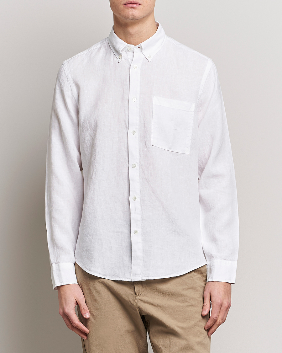 Herre | Avdelinger | NN07 | Arne Linen Shirt White