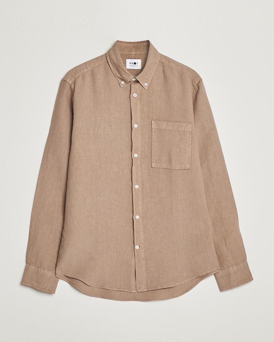 Herre | Skjorter | NN07 | Arne Linen Shirt Greige