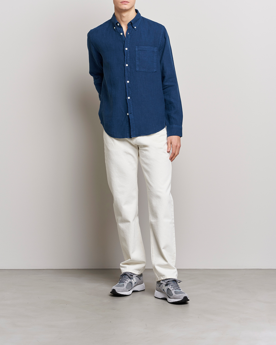 Herre | Skjorter | NN07 | Arne Linen Shirt Sargasso Sea
