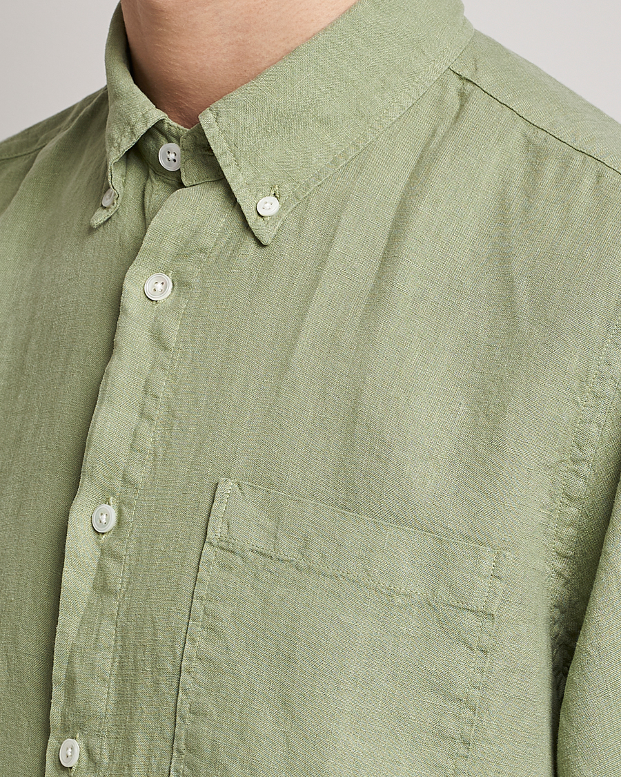 Herre | Skjorter | NN07 | Arne Linen Shirt Pale Green