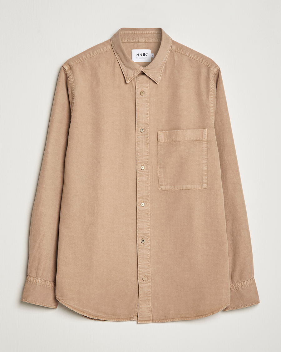 Herre | Skjorter | NN07 | Cohen Tencel Shirt Greige