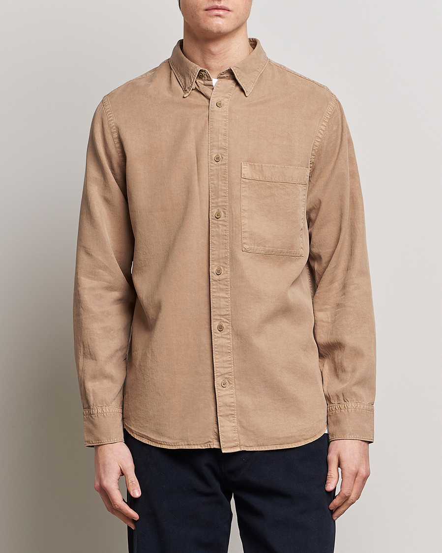 Herre |  | NN07 | Cohen Tencel Shirt Greige