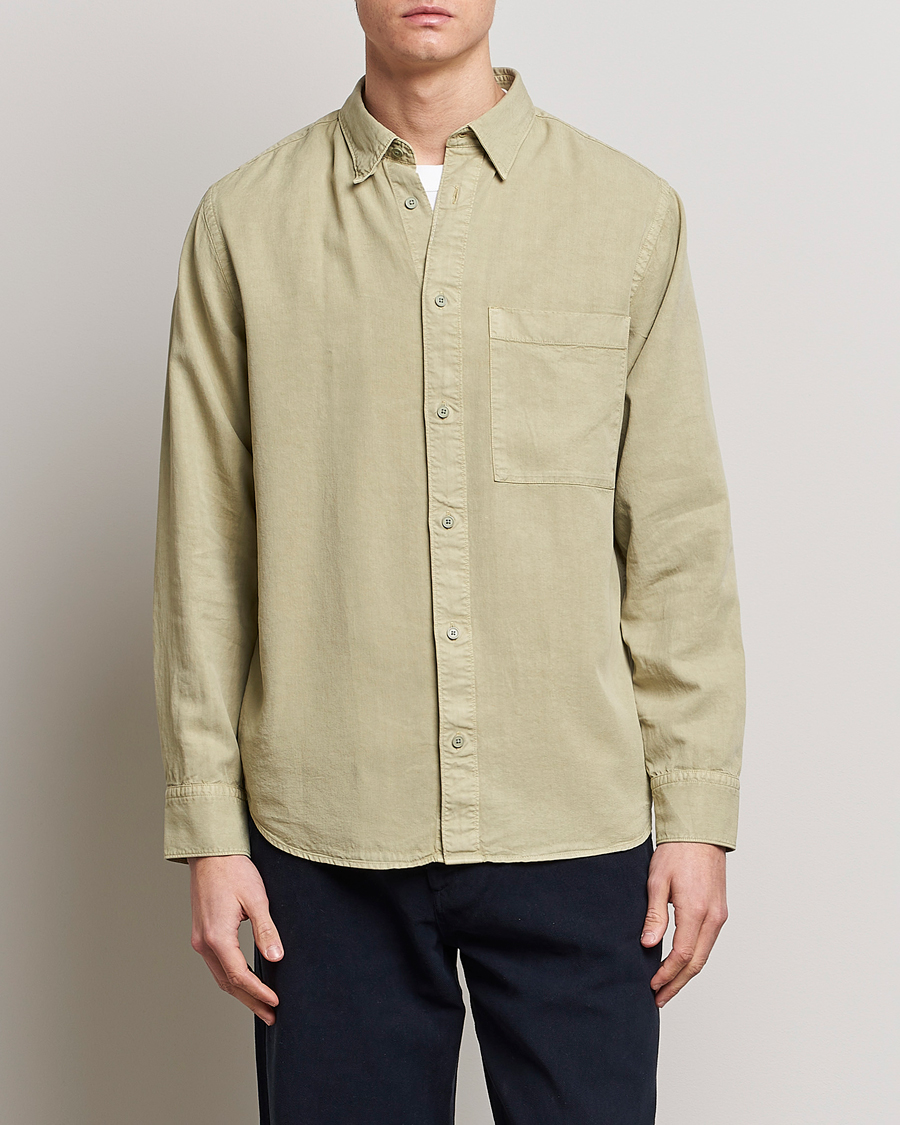 Herre |  | NN07 | Cohen Tencel Shirt Pale Green