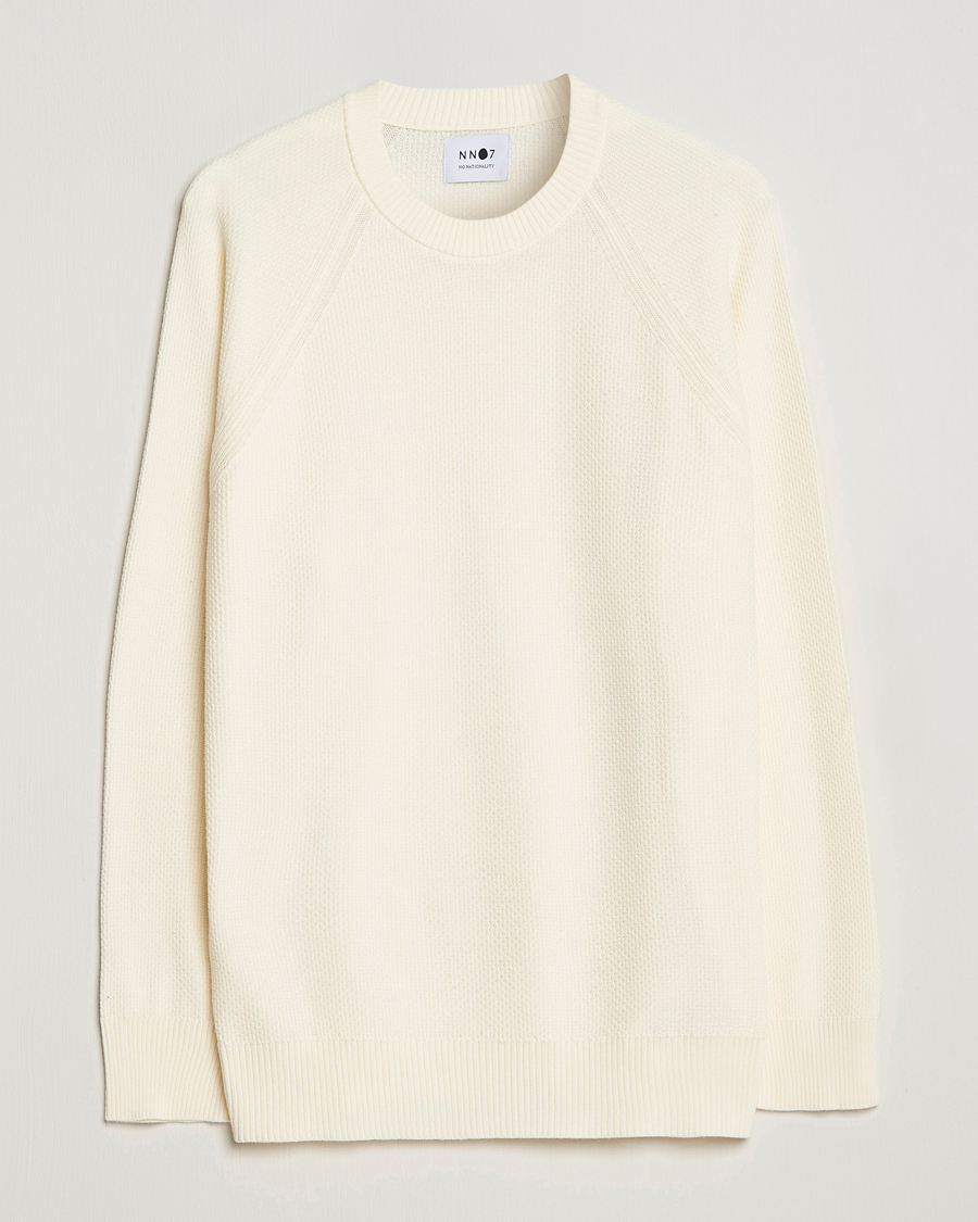 Herre | Gensere | NN07 | Brandon Cotton Knitted Sweater Ecru