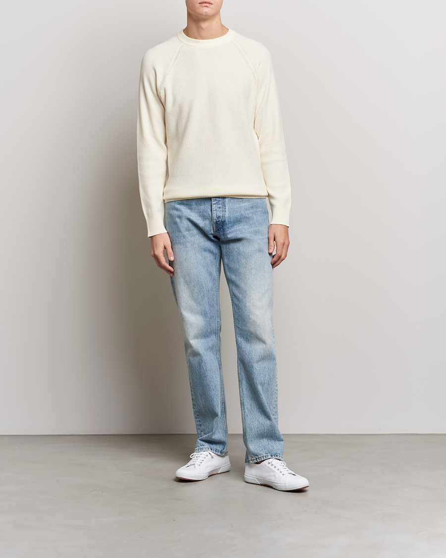 Herre | Gensere | NN07 | Brandon Cotton Knitted Sweater Ecru