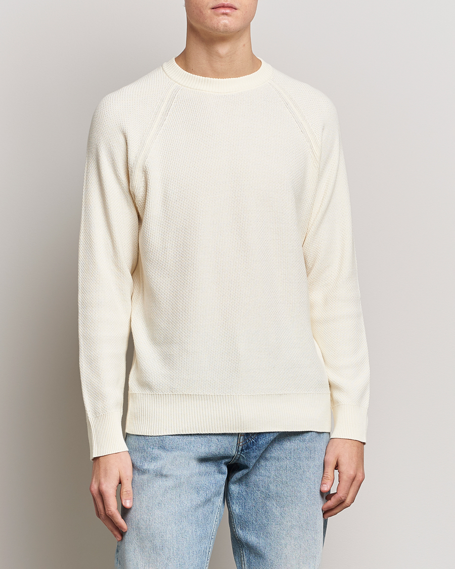 Herre | Gensere | NN07 | Brandon Cotton Knitted Sweater Ecru