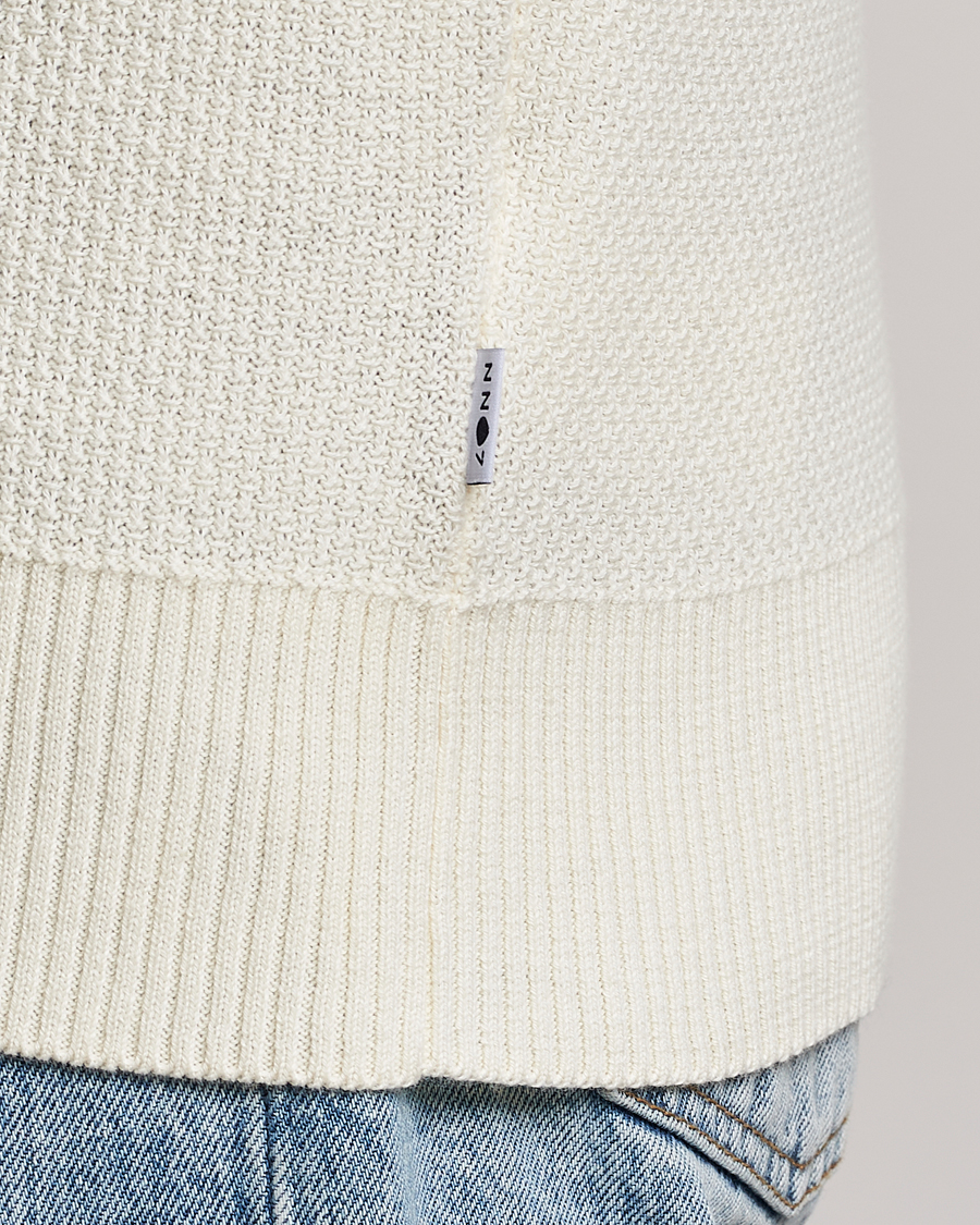 Herre | Gensere | NN07 | Brandon Cotton Knitted Sweater Ecru