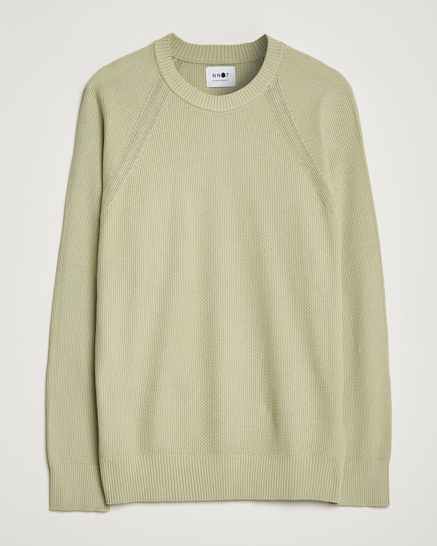 Herre | Gensere | NN07 | Brandon Cotton Knitted Sweater Pale Green