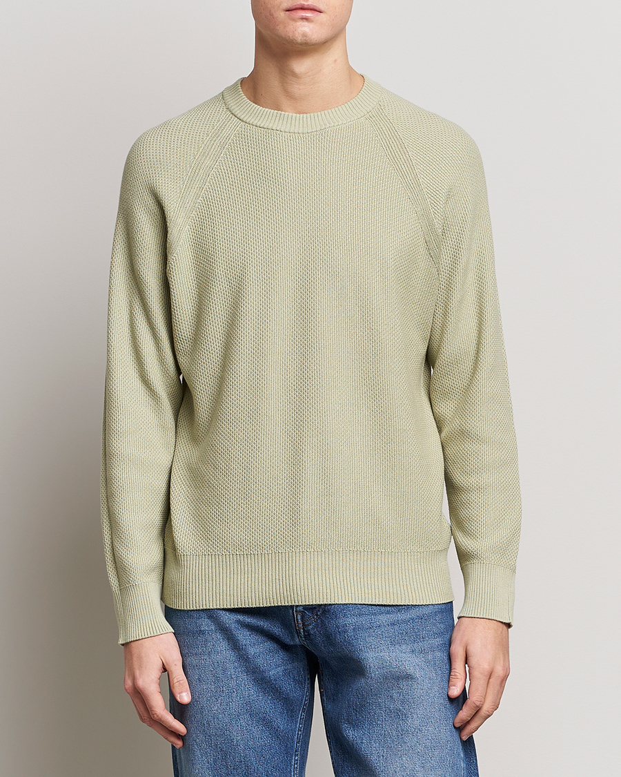 Herre | NN07 | NN07 | Brandon Cotton Knitted Sweater Pale Green
