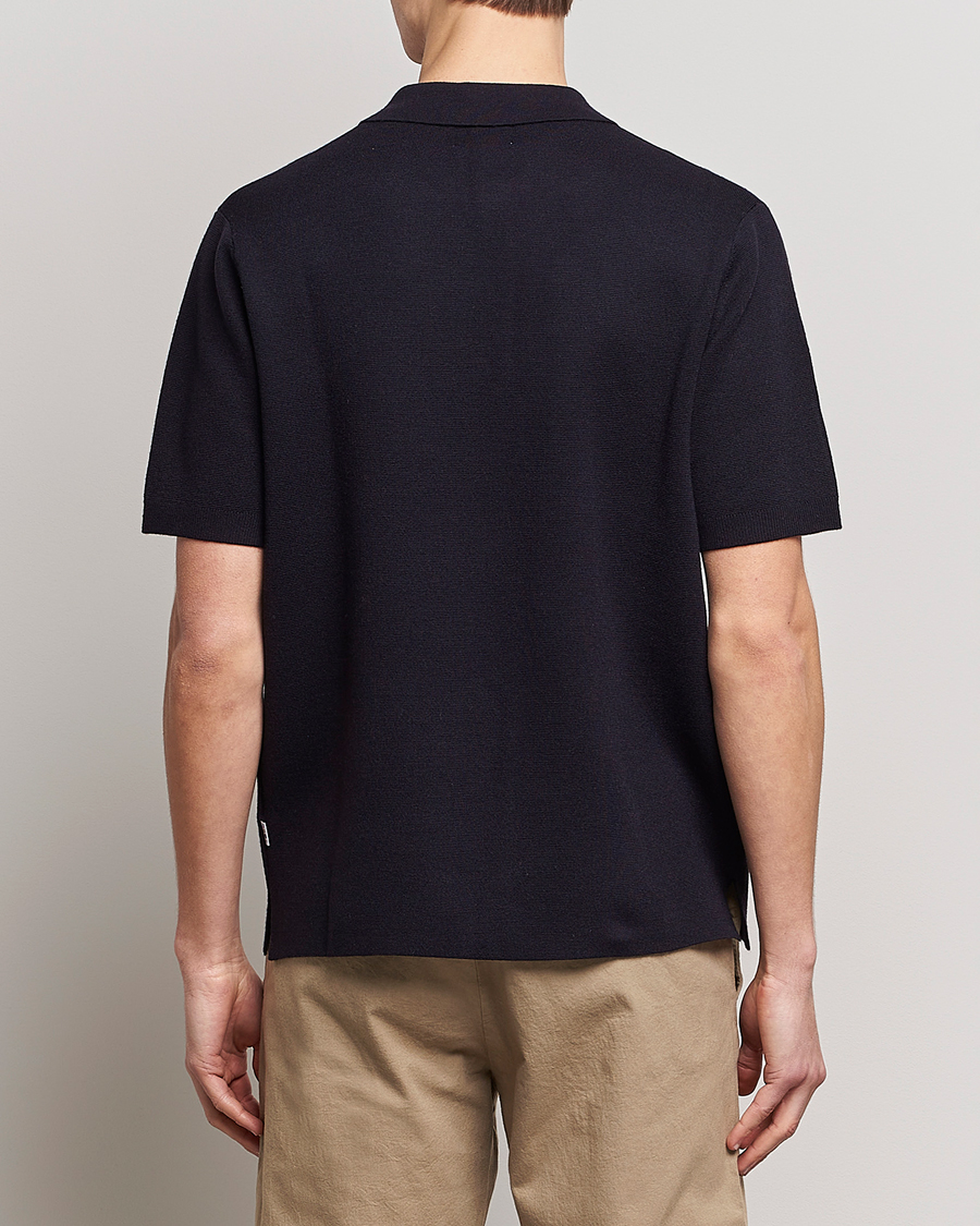 Herre | Pikéer | NN07 | Harald Knitted Polo Navy Blue