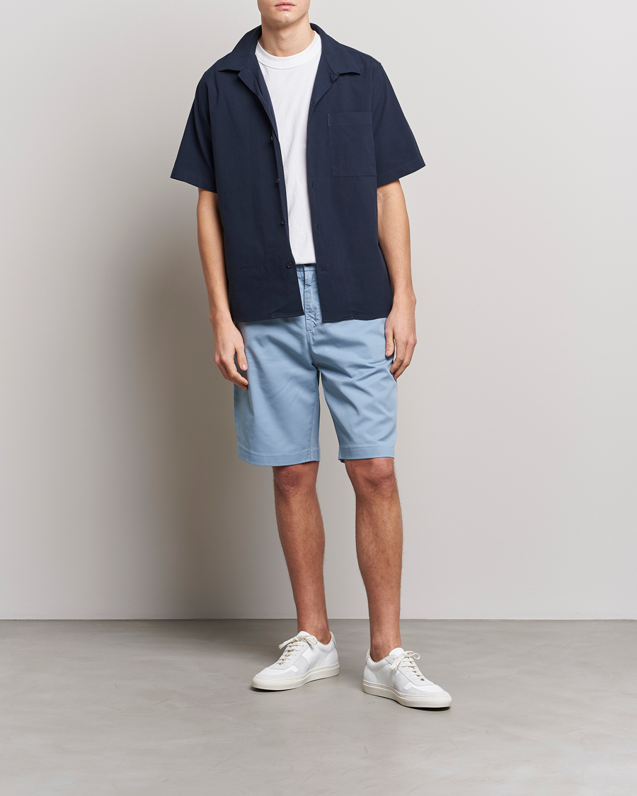 Herre | Shorts | NN07 | Theodore Confort Shorts Ashley Blue
