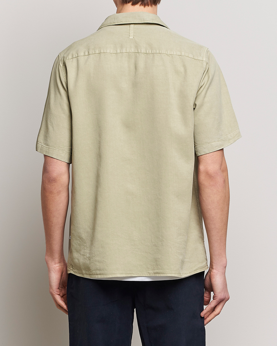 Herre | Skjorter | NN07 | Julio Tencel Resort Collar Shirt Pale Green