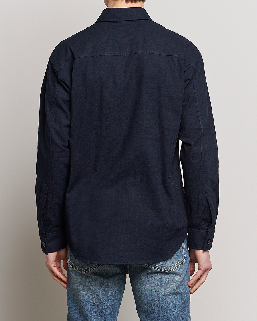 Herre | Skjorter | NN07 | Adwin Cotton Pocket Shirt Navy Blue