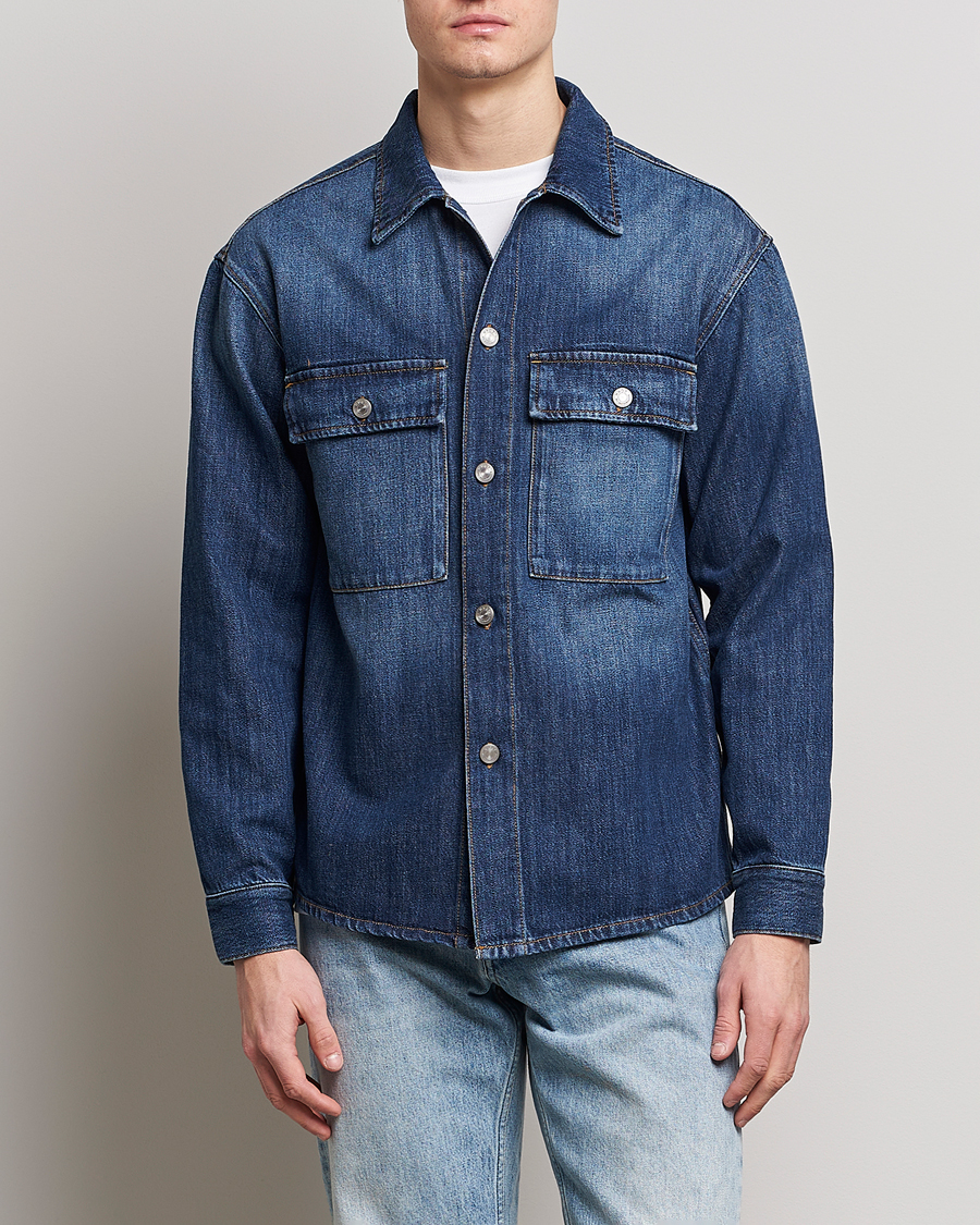 Herre | Jeansjakker | NN07 | Roger Denim Jacket Medium Blue
