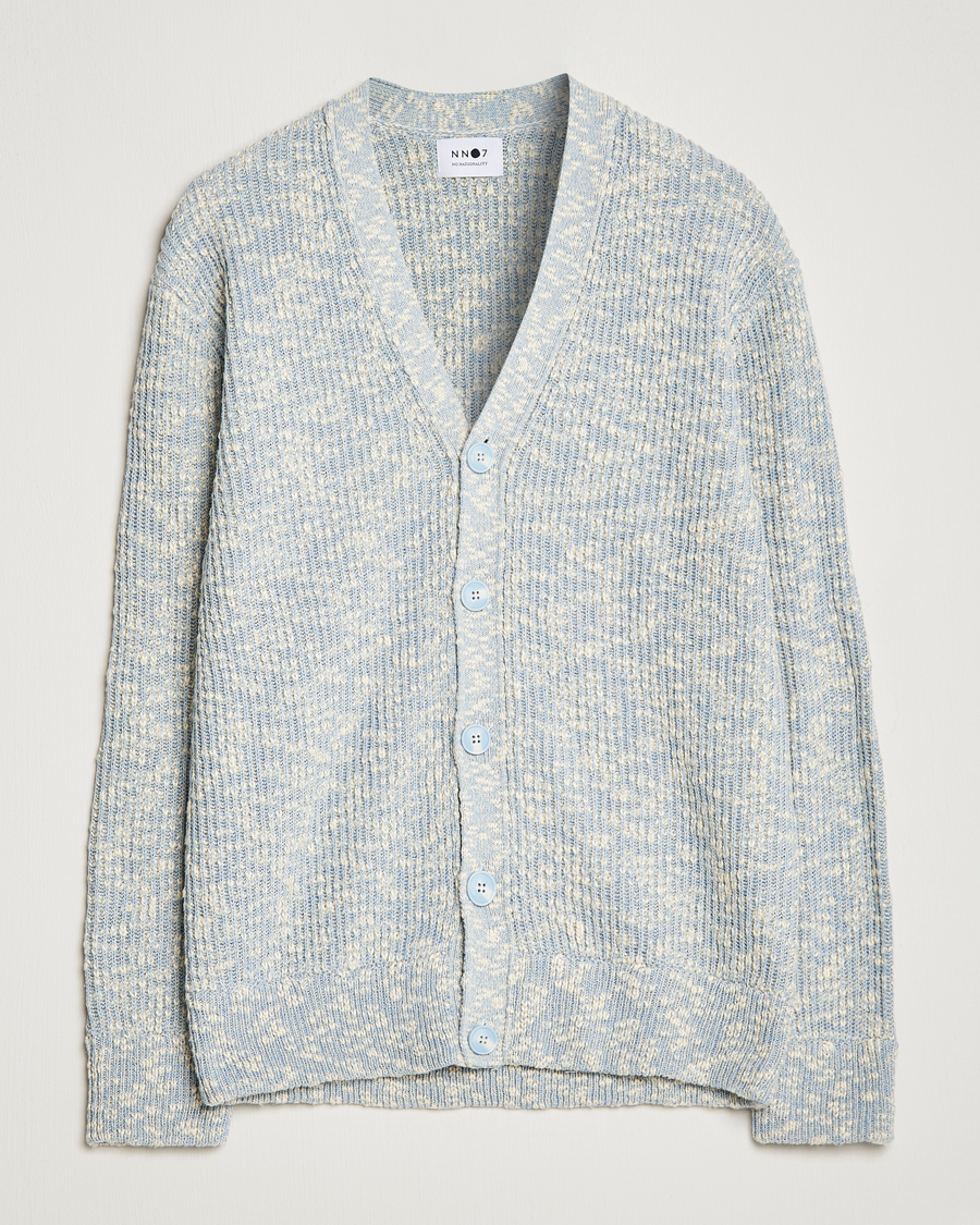 Herre | Gensere | NN07 | Jesse Knitted Sweater Ashley Blue