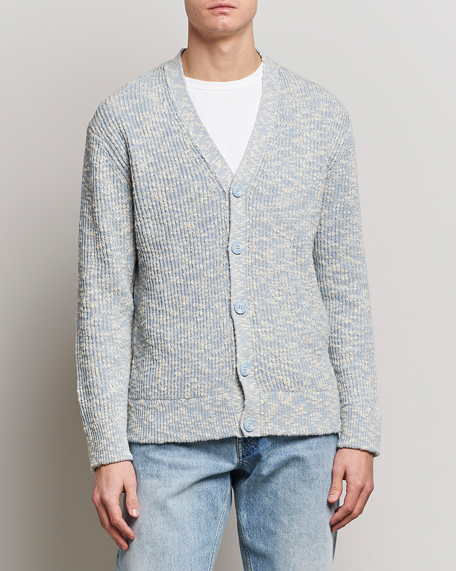 Herre | Gensere | NN07 | Jesse Knitted Sweater Ashley Blue