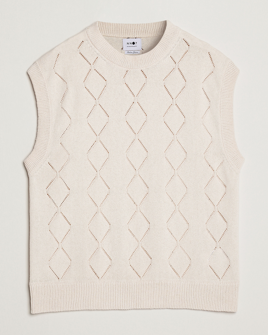 Herre | Gensere | NN07 | Crew Neck Vest Ecru