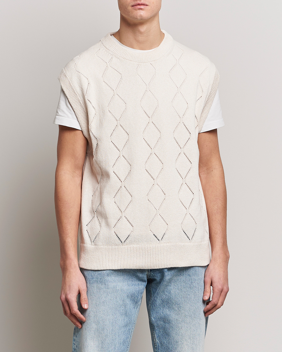 Herre | Gensere | NN07 | Crew Neck Vest Ecru