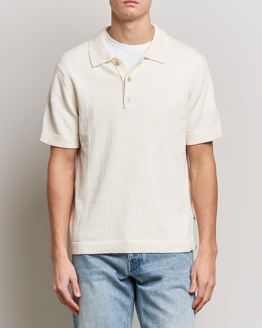 Herre |  | NN07 | Randy Knitted Polo Ecru