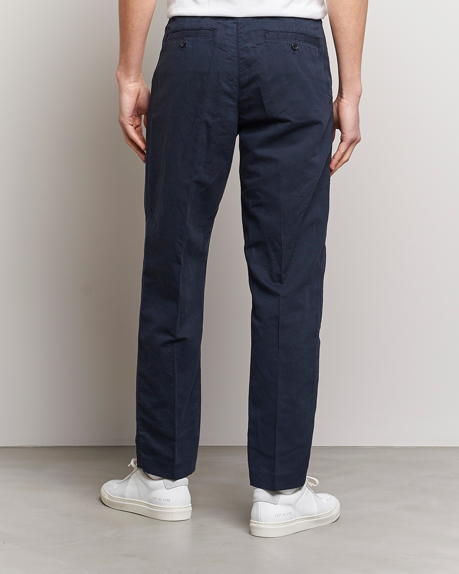 Herre | Bukser | NN07 | Fritz Pleated Trousers Navy Blue