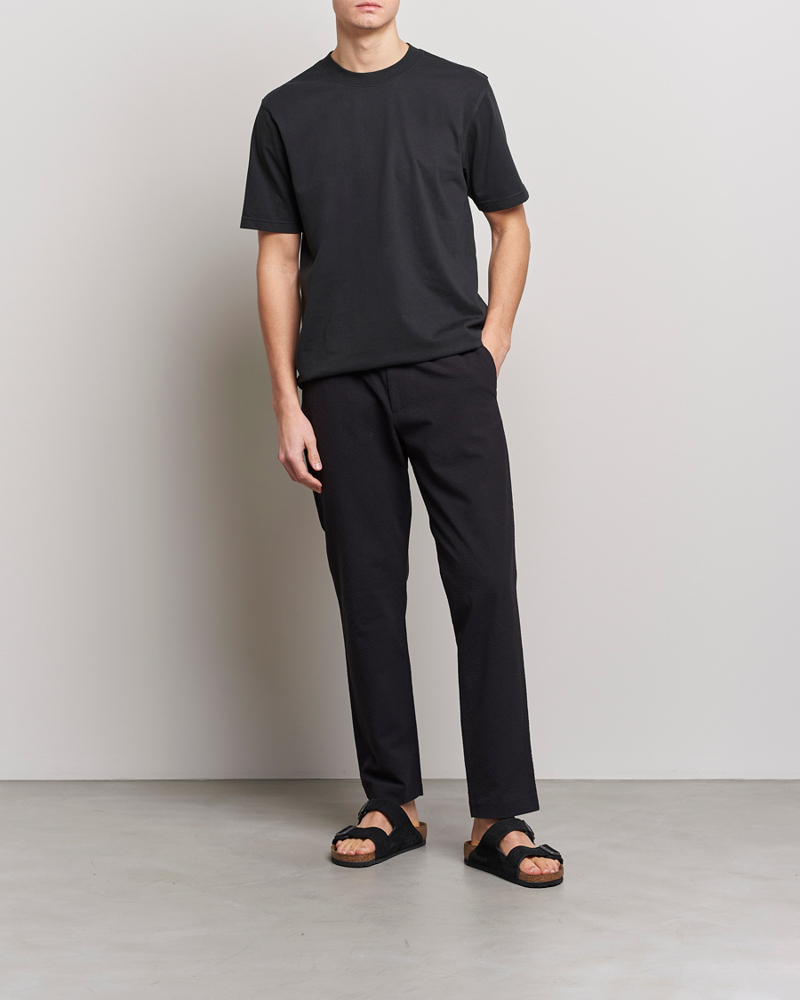 Herre | Bukser | NN07 | Theodore Seersucker Pants Black