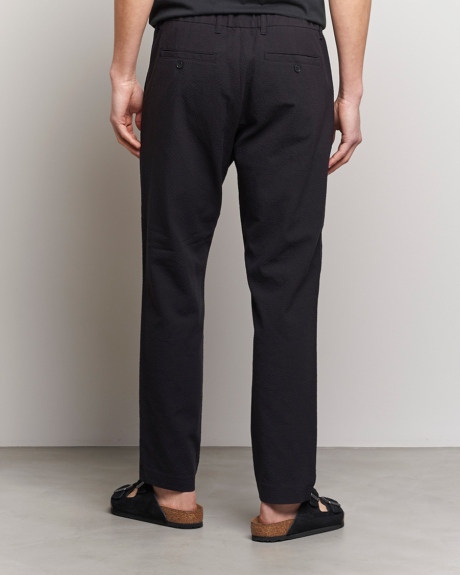 Herre | Bukser | NN07 | Theodore Seersucker Pants Black