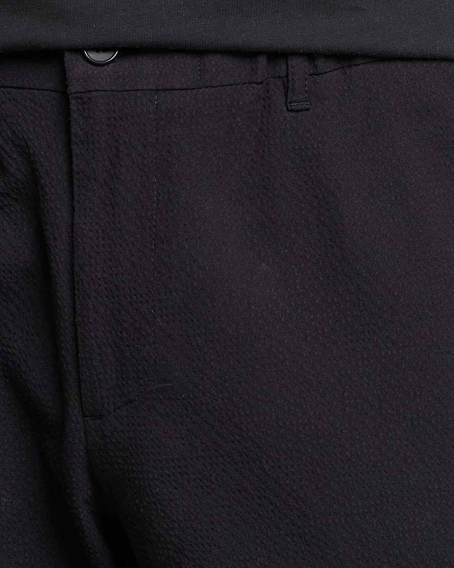 Herre | Bukser | NN07 | Theodore Seersucker Pants Black