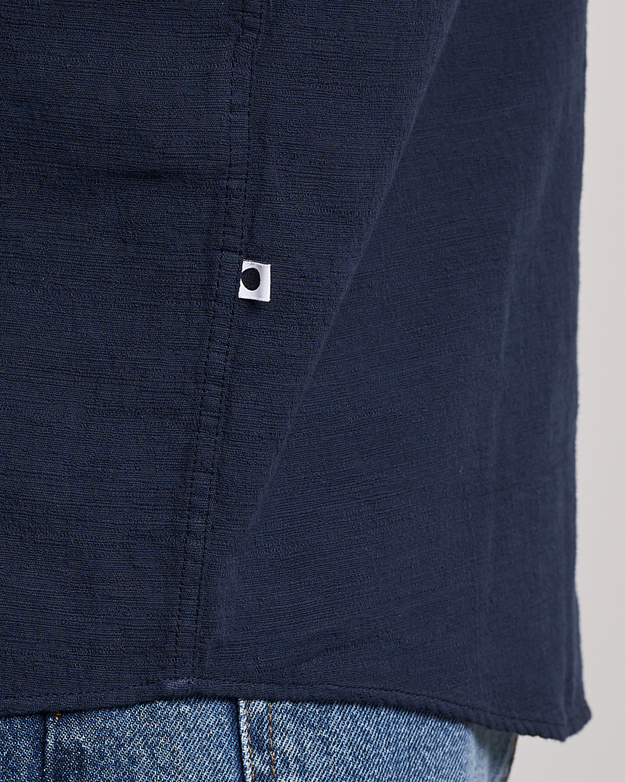 Herre | Skjorter | NN07 | Deon Jacquard Shirt Navy Blue